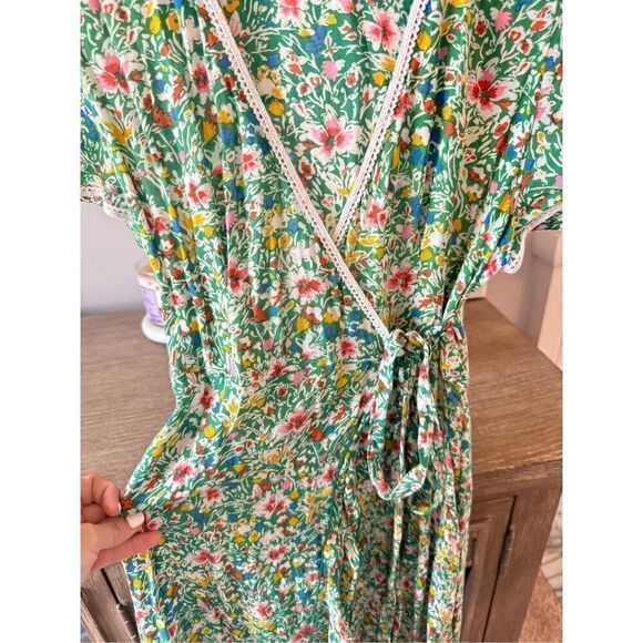 Poupette St. Barth Joe Floral Wrap Dress Size XSmall - Picture 5 of 9